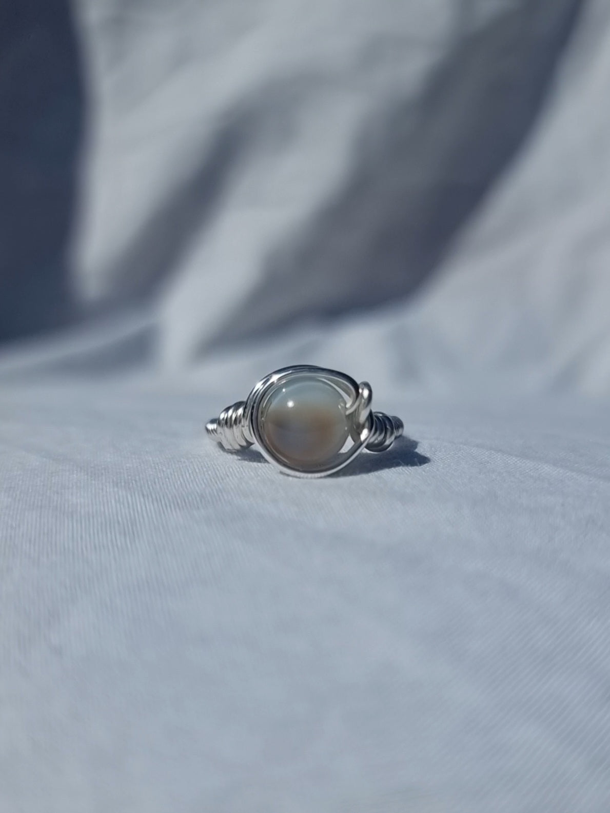 Aella - Azure Agate Ring