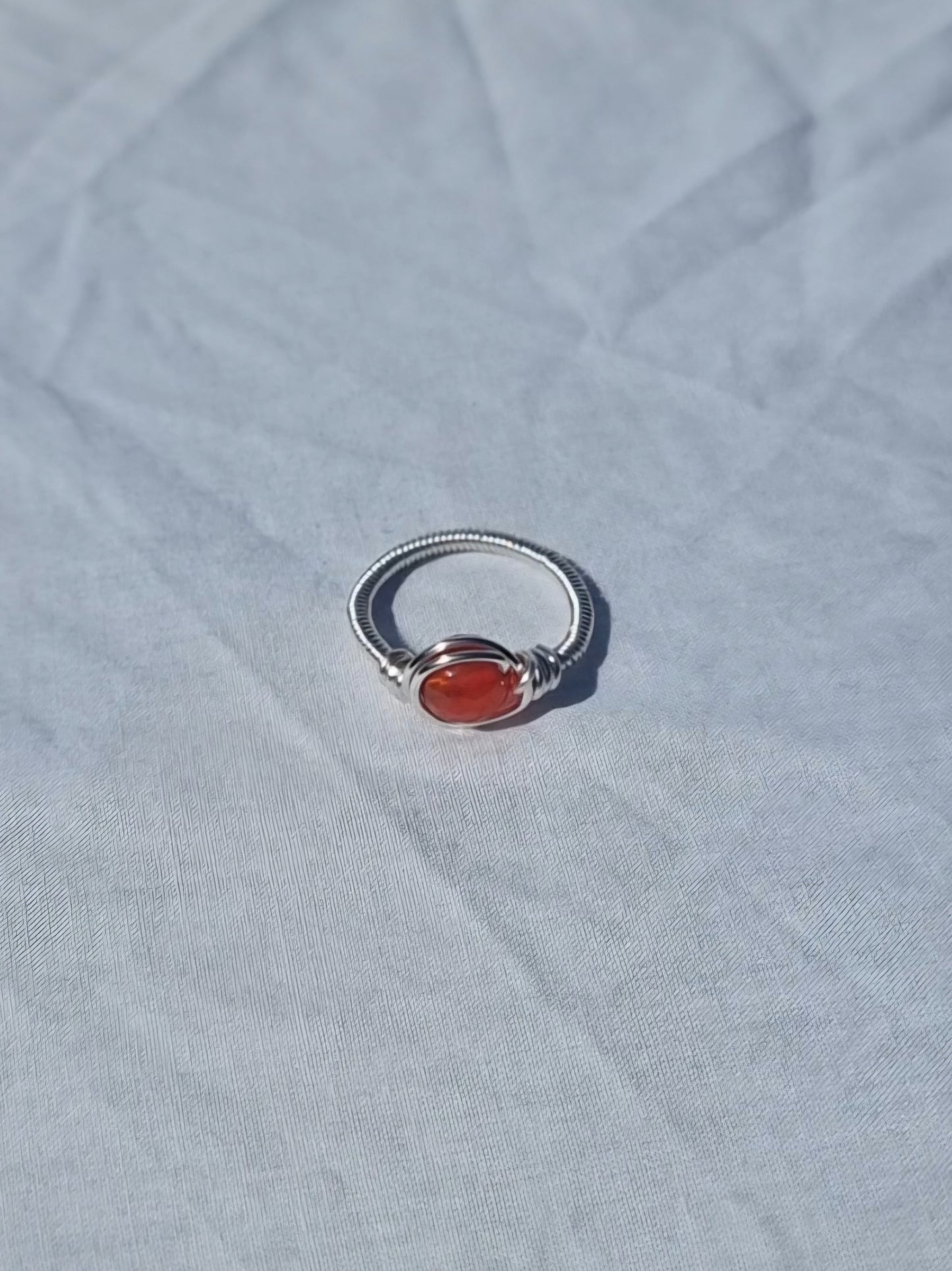 Cyra - Dragon Vein Agate Ring