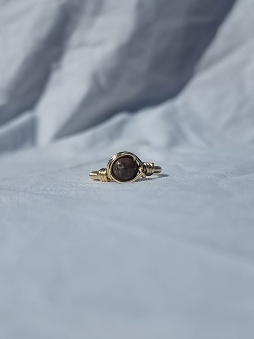 Terra - Indian Agate Brown Ring